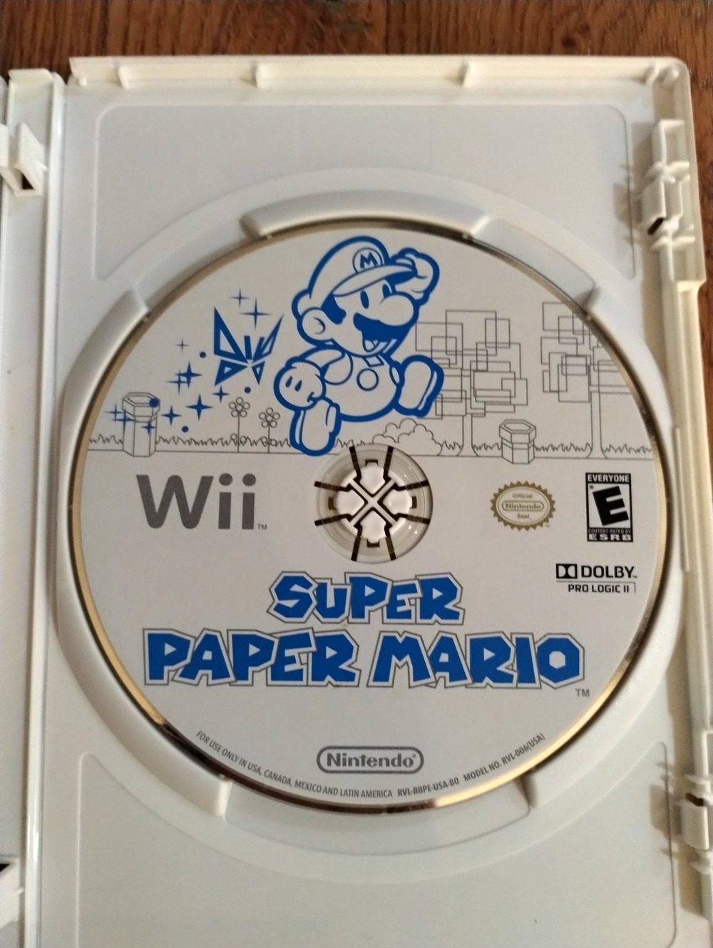 Nintendo Super Paper Mario (Nintendo Wii) E Everyone - Disc Only - Untested